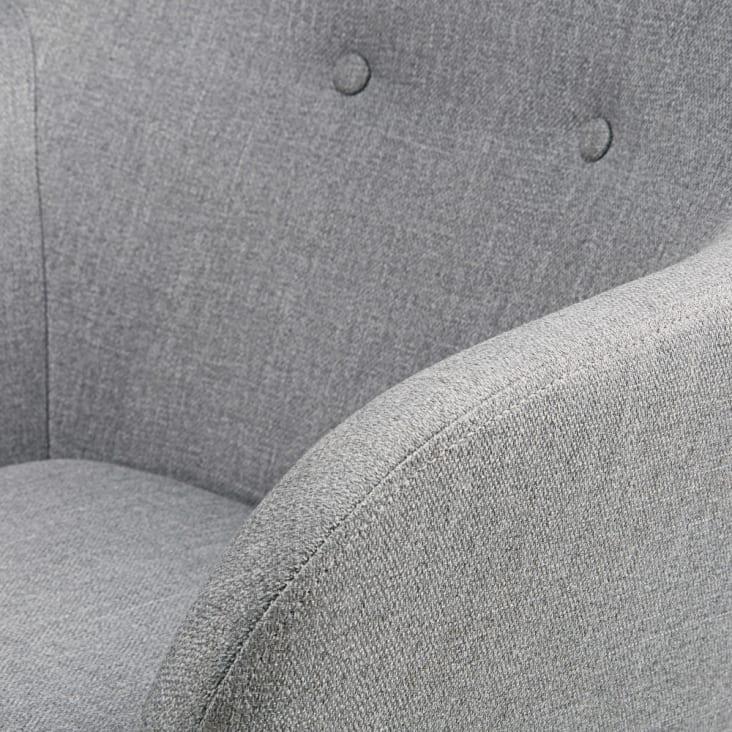 Maisons du Monde Arnold - Silla vintage color gris claro Rebajas de fábrica