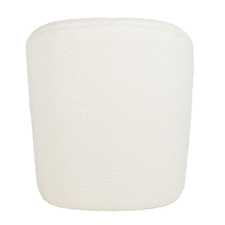 Maisons du Monde Blackhill Business - Sillón profesional de tejido reciclado de rizo blanco roto Descuento