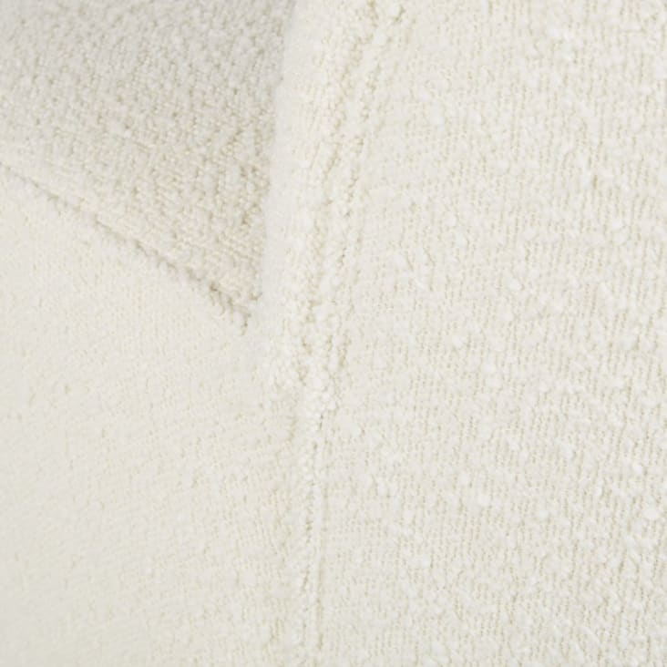 Maisons du Monde Blackhill Business - Sillón profesional de tejido reciclado de rizo blanco roto Descuento