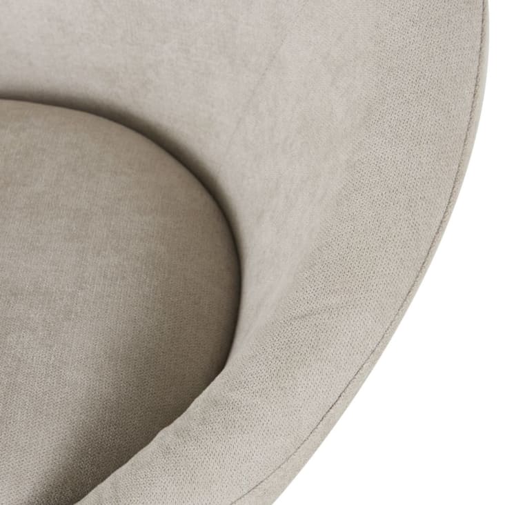 Maisons du Monde Hipop - Sillón beige con patas de acero dorado Rebajas online