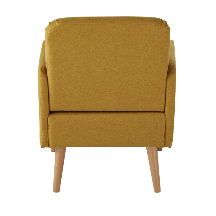 Maisons du Monde Honey - Sillón amarillo de haya Envío gratis