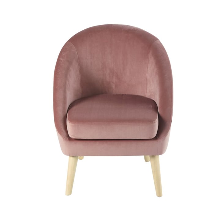 Maisons du Monde Suzie - Sillón de terciopelo rosa oscuro Envío gratis