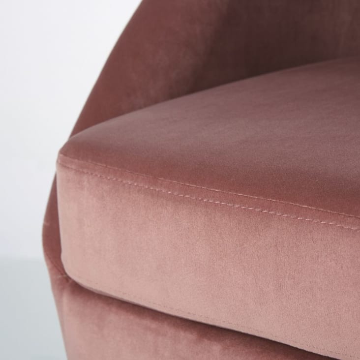 Maisons du Monde Suzie - Sillón de terciopelo rosa oscuro Envío gratis
