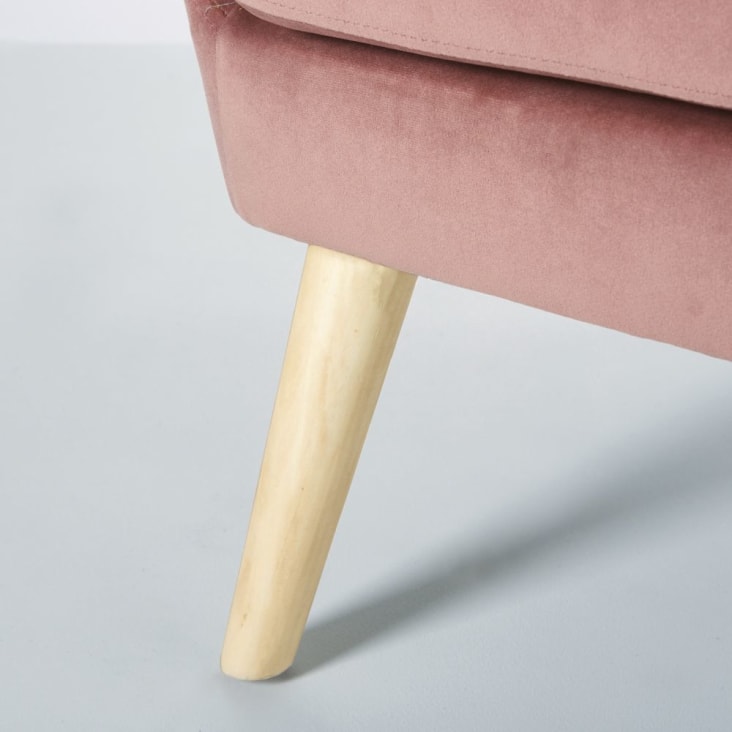 Maisons du Monde Suzie - Sillón de terciopelo rosa oscuro Envío gratis