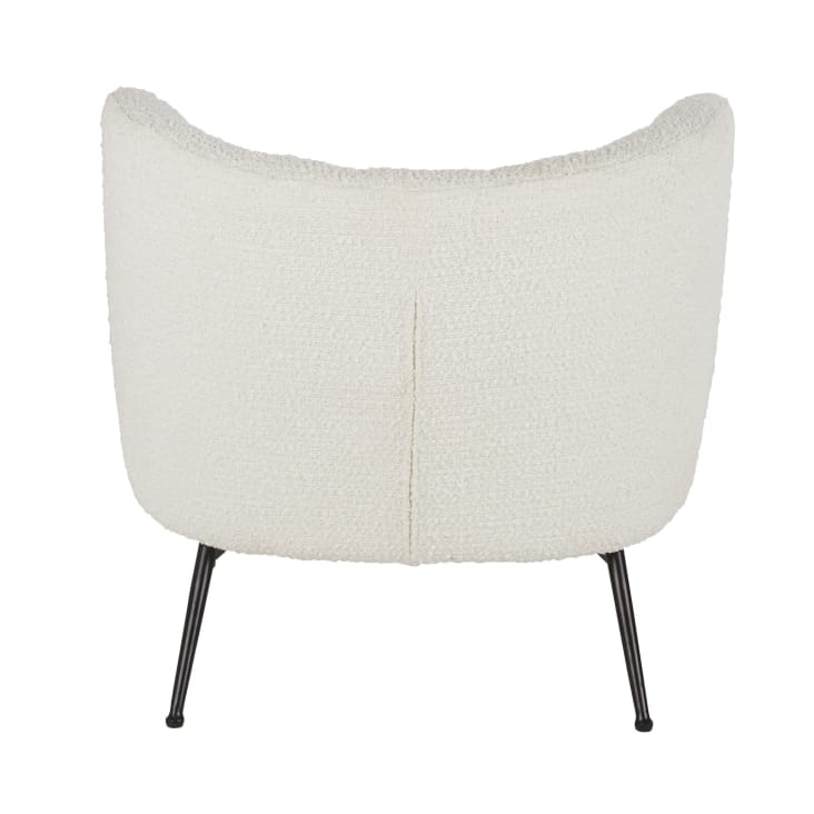 Maisons du Monde Squash - Sillón de tela color crudo efecto lana rizada ÚLTIMAS EDICIONES