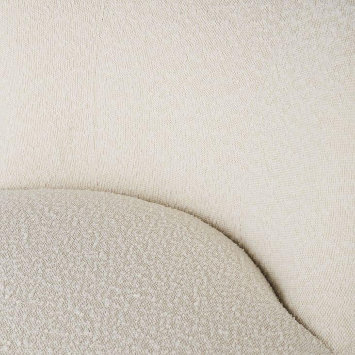 Maisons du Monde Noham - Sillón de tela color crudo efecto lana rizada Últimos 2 días