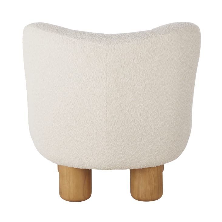 Maisons du Monde Noham - Sillón de tela color crudo efecto lana rizada Últimos 2 días