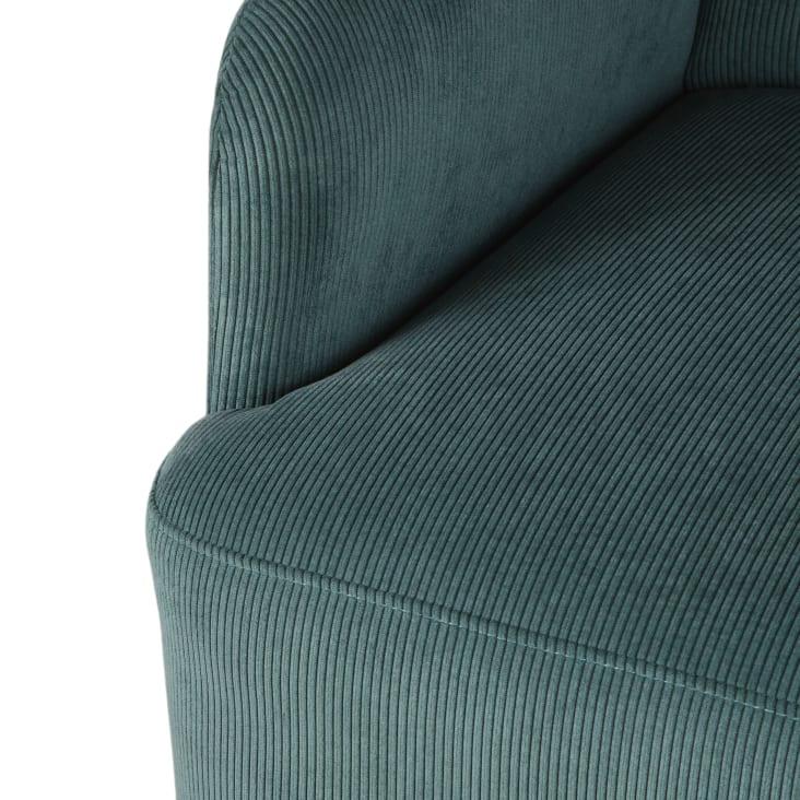 Maisons du Monde Honey - Sillón de terciopelo verde caqui Solo queda un día