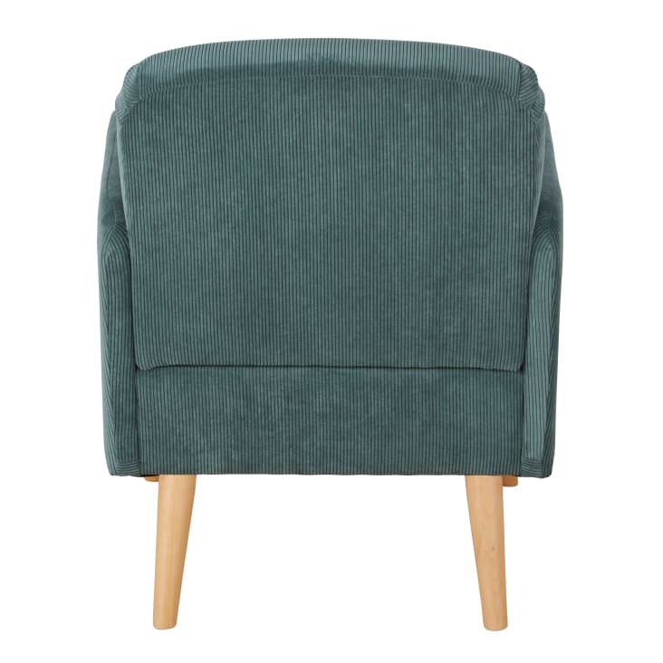 Maisons du Monde Honey - Sillón de terciopelo verde caqui Solo queda un día