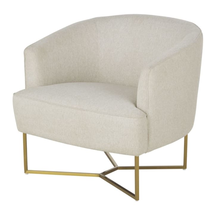 Maisons du Monde Sonate - Sillón color crema jaspeado Liquidación
