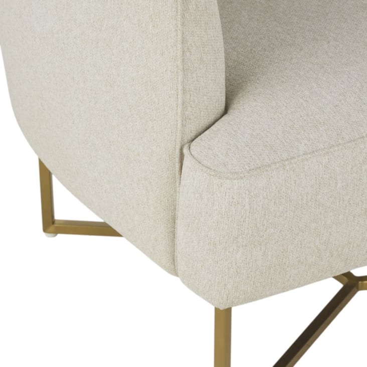 Maisons du Monde Sonate - Sillón color crema jaspeado Liquidación