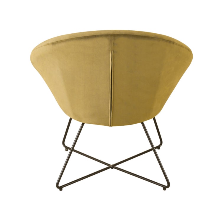 Maisons du Monde Hipop - Sillón de terciopelo ocre Ahorra y exporta