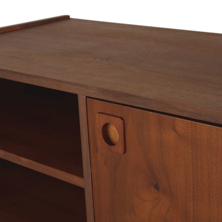 Maisons du Monde Griffith - Mueble de TV vintage con 2 puertas en marrón En oferta