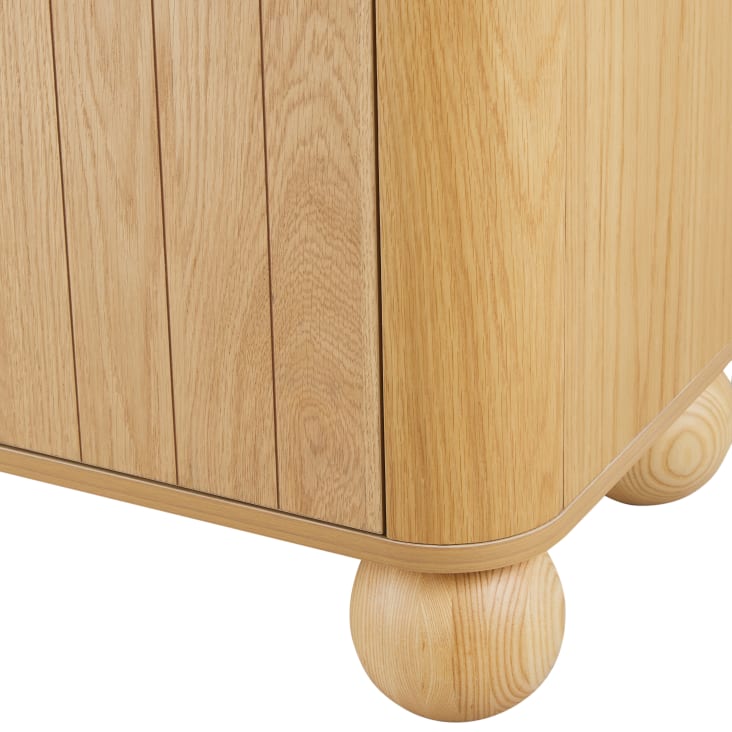 Maisons du Monde NUMBAT - Mueble de TV con 2 puertas con líneas grabadas Descuento por venta flash