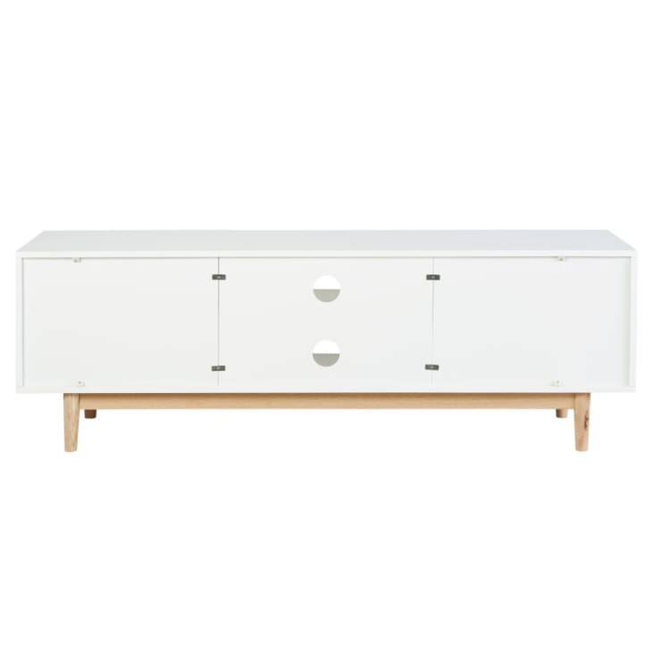 Maisons du Monde Artic - Mueble de TV vintage 2 puertas blanco Ofertas de temporada