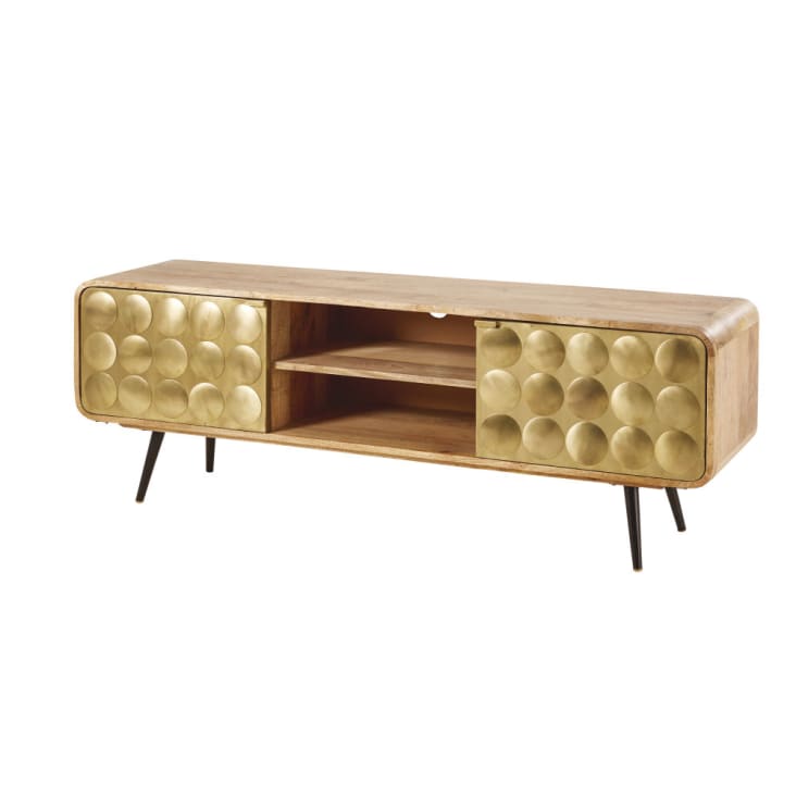 Maisons du Monde Gatsby - Mueble de TV con 2 puertas vintage de mango macizo Devoluciones gratuitas