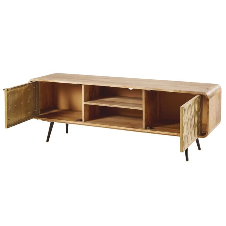 Maisons du Monde Gatsby - Mueble de TV con 2 puertas vintage de mango macizo Devoluciones gratuitas