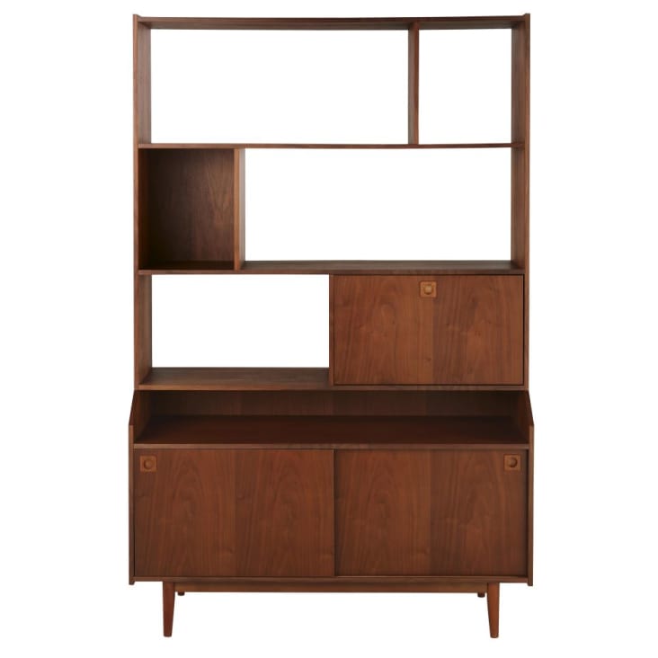 Maisons du Monde Griffith - Biblioteca asimétrica vintage con 2 puertas en marrón