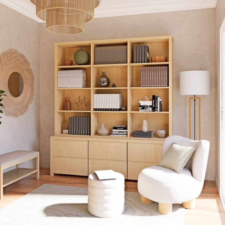Maisons du Monde Danube - Librería con 2 cajones y 2 puertas Descuento