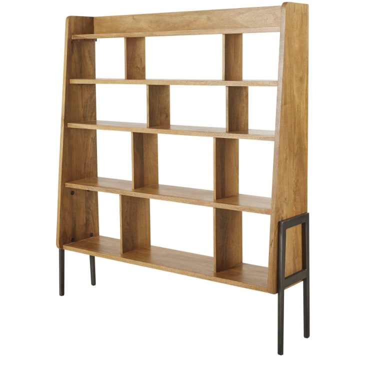 Maisons du Monde Jerry - Biblioteca de mango y metal negro Tienda