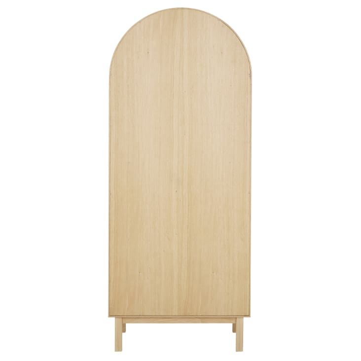 Maisons du Monde Canopy - Estantería de madera de 2 puertas y 3 nichos de caña de ratán Envío gratis