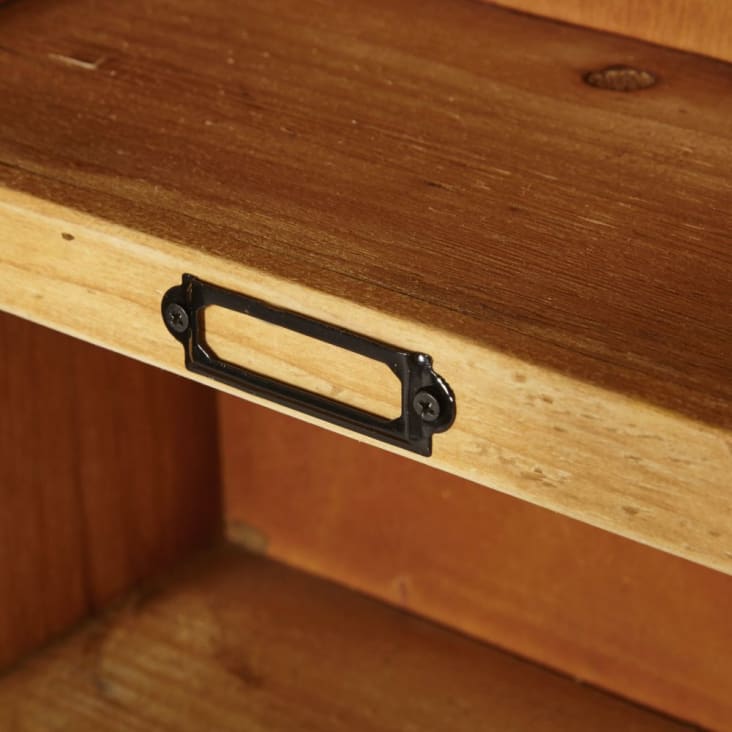 Maisons du Monde Estantería de abeto con 2 puertas de cristal Solo hoy