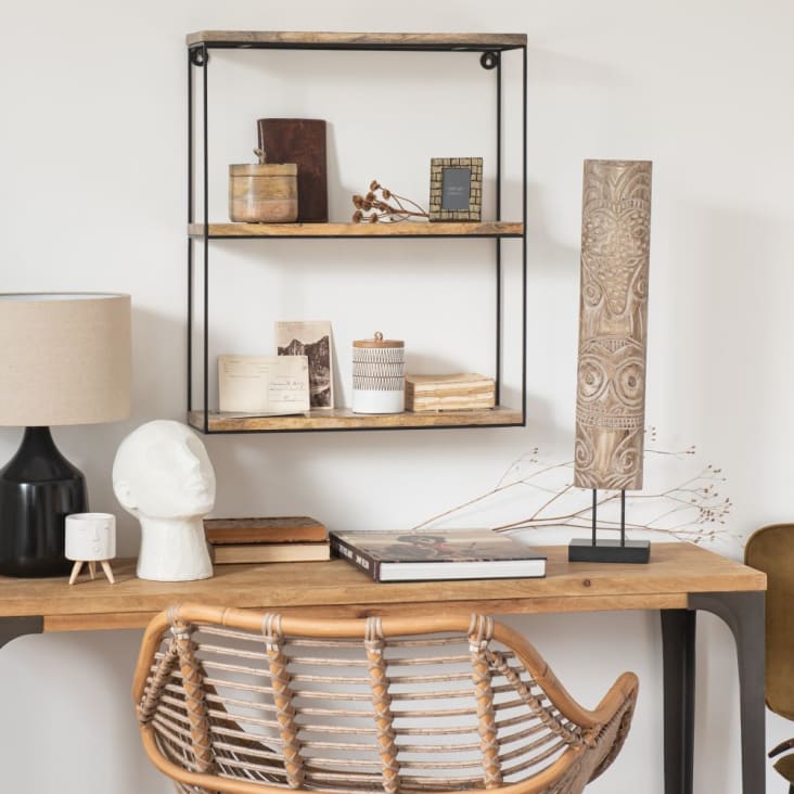 Maisons du Monde SHELLEY - Estantería de mango y metal Superdescuento