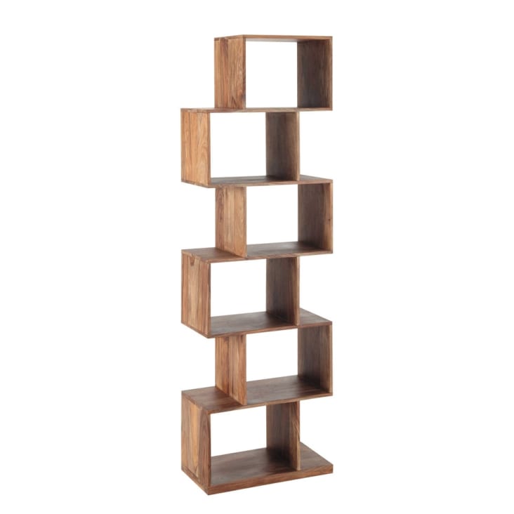 Maisons du Monde Stockholm - Estantería desigual 6 compartimentos de madera de sheesham Liquidación