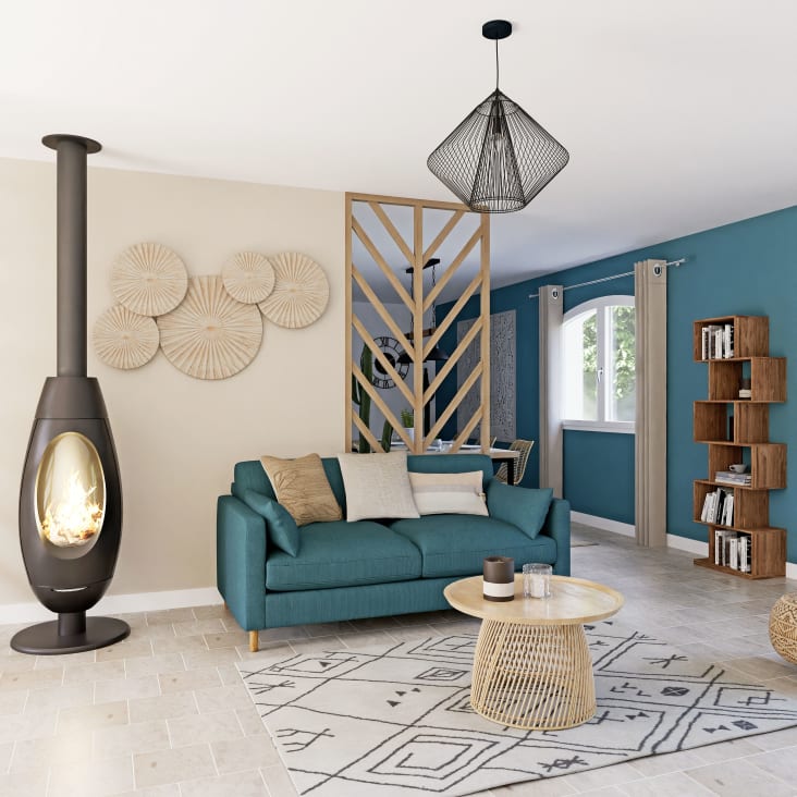 Maisons du Monde Stockholm - Estantería desigual 6 compartimentos de madera de sheesham Liquidación