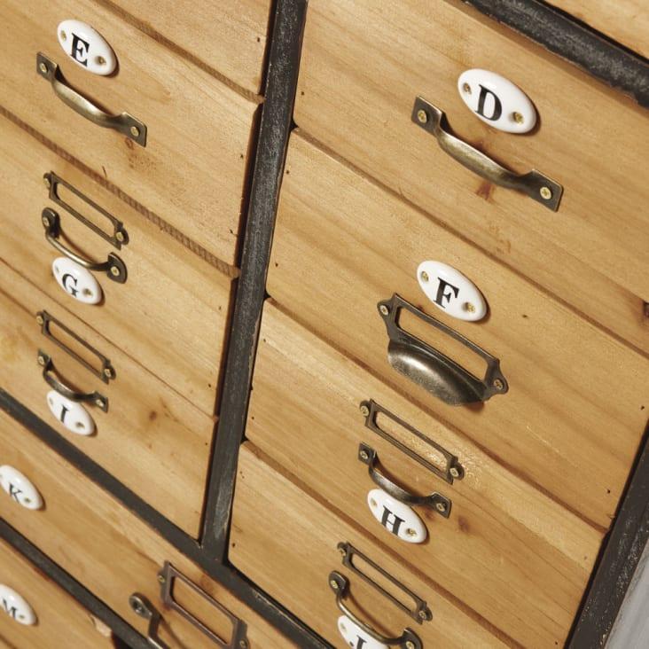 Maisons du Monde HAROLD - Mueble organizativo de 12 cajones con ruedas Limitado a 3 días