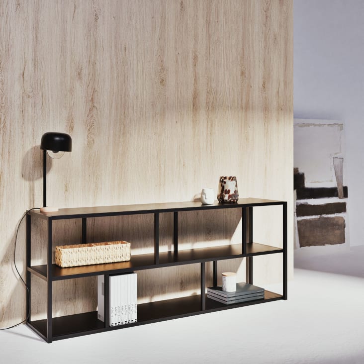 Maisons du Monde Simply - Repisa de metal negro Oferta exclusiva