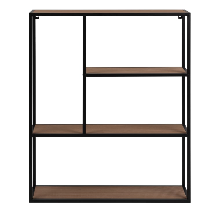 Maisons du Monde JOSHUA - Estantería de pared beige y negra Precio ultrabajo