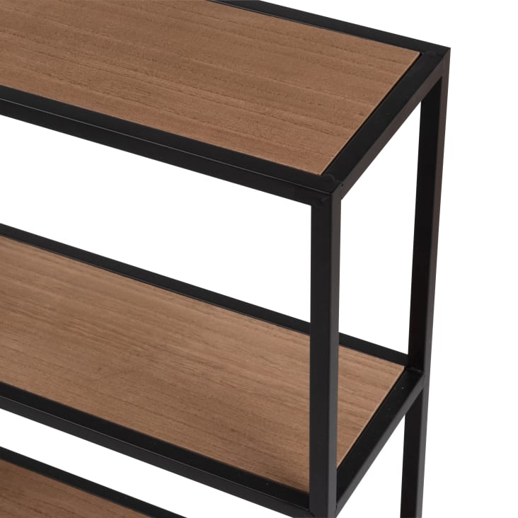 Maisons du Monde JOSHUA - Estantería de pared beige y negra Precio ultrabajo