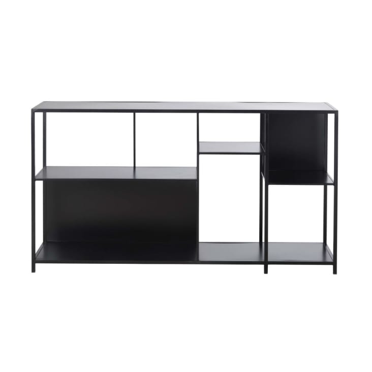 Maisons du Monde Simply - Estantería baja de metal fino negro
