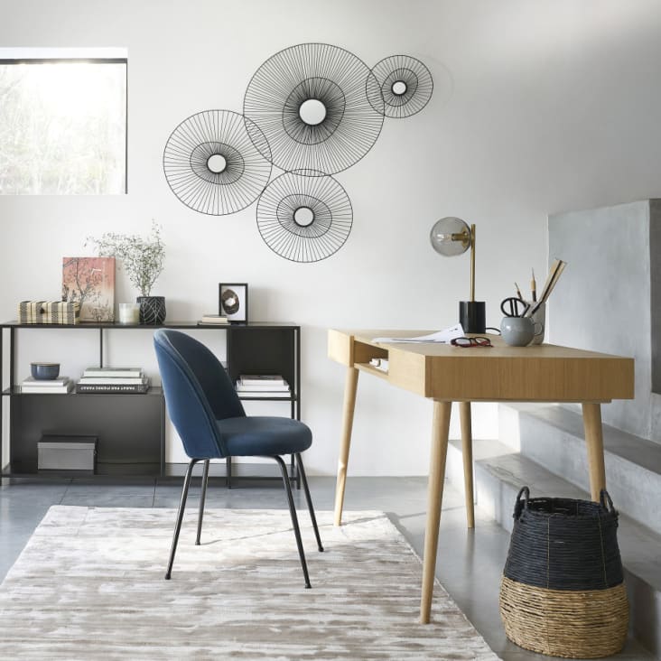 Maisons du Monde Simply - Estantería baja de metal fino negro Ofertas