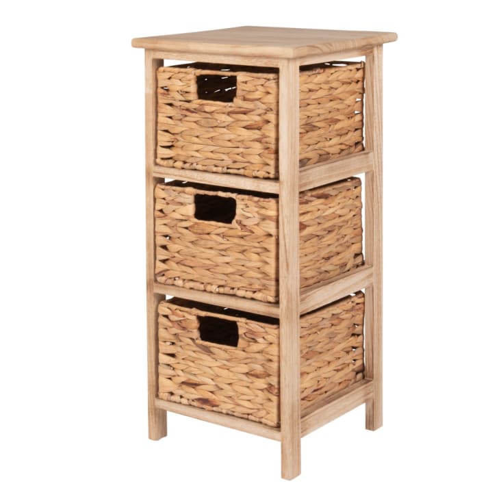 Maisons du Monde BATISTA - Pequeña cajonera con 3 cajones de caña Rebajas baratas