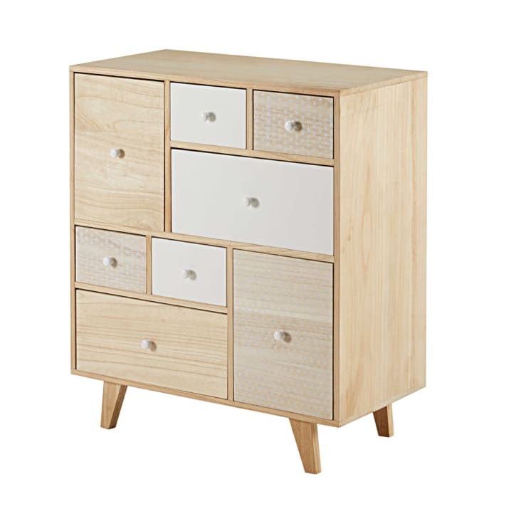 Maisons du Monde Spring - Cajonera con 8 cajones de paulonia Los más vendidos