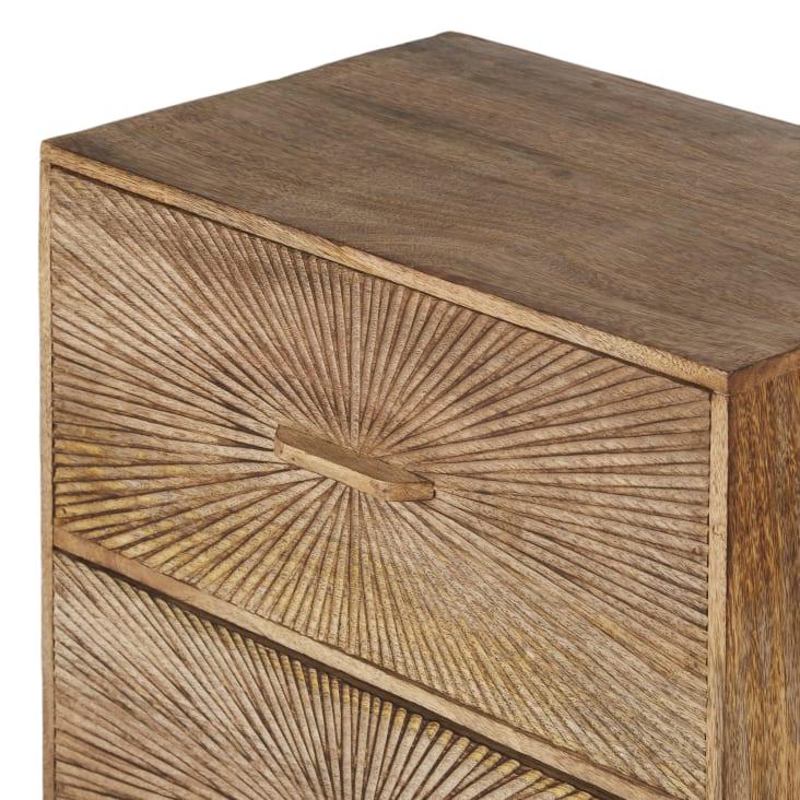 Maisons du Monde LOUISON - Cajonera pequeña marrón con 3 cajones Mejor oferta