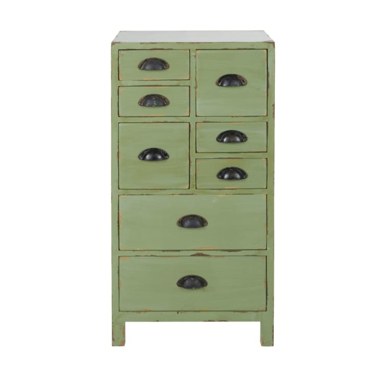 Maisons du Monde Cajonera pequeña verde abeto