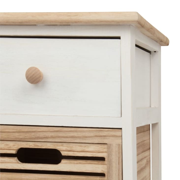 Maisons du Monde ELEONORE - Cajonera de 4 cajones de paulonia Últimos 2 días