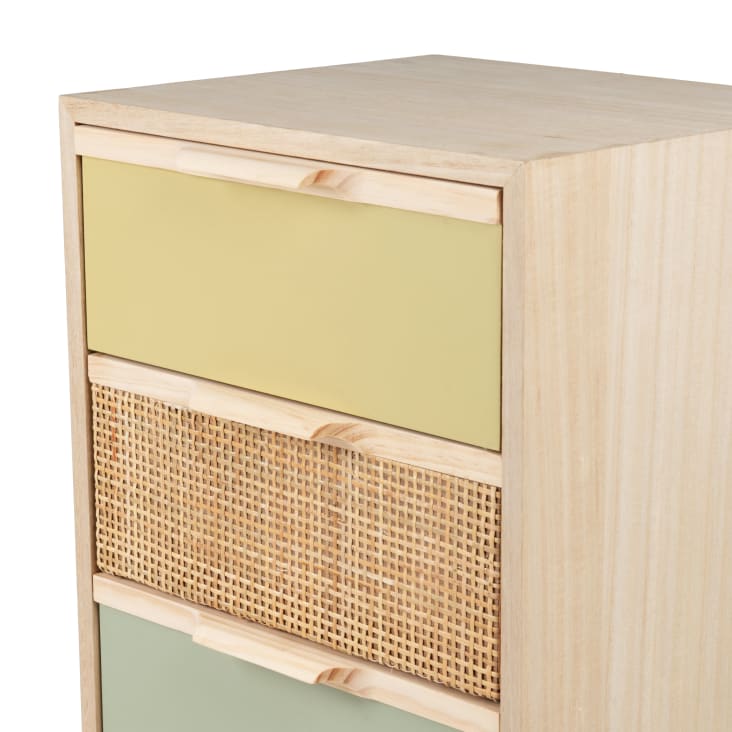 Maisons du Monde AZUKI - Cajonera pequeña con 4cajones multicolor Promoción por tiempo limitado