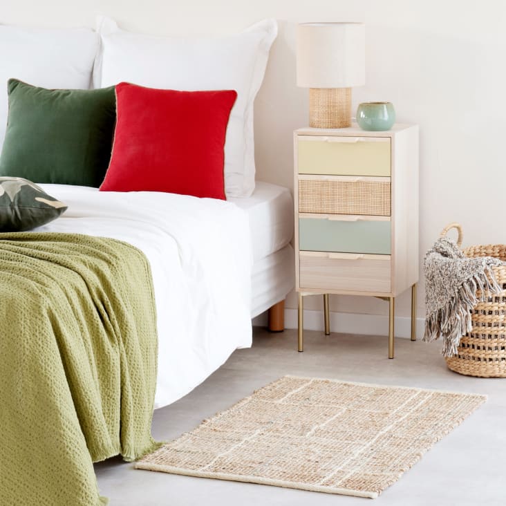 Maisons du Monde AZUKI - Cajonera pequeña con 4cajones multicolor Promoción por tiempo limitado