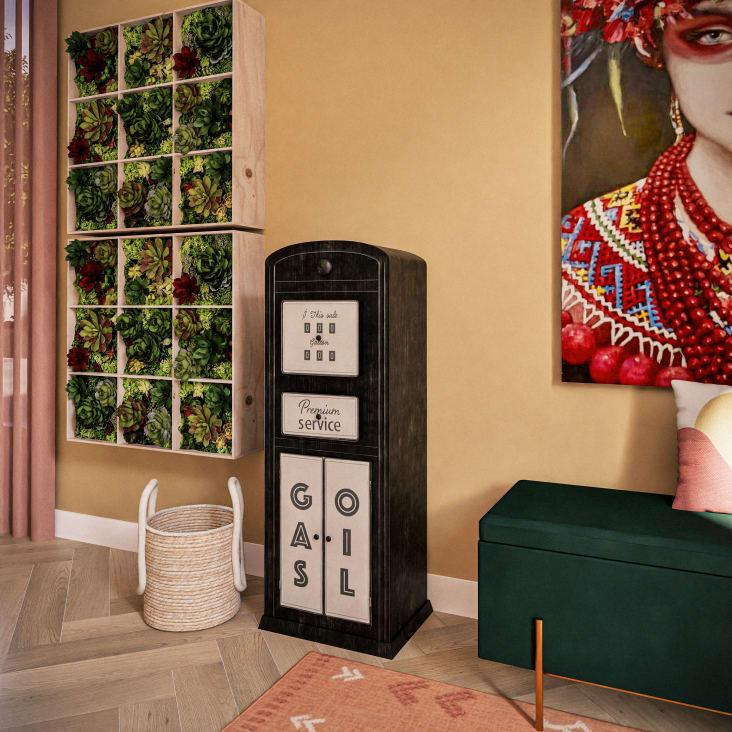 Maisons du Monde OHIO - Mueble de almacenaje surtidor de metal negro y blanco Solo queda un día