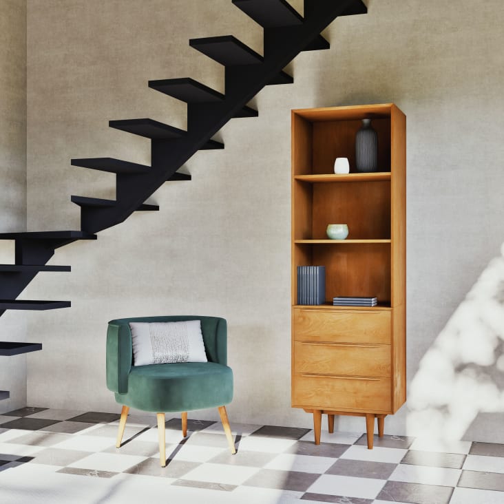 Maisons du Monde Portobello - Columna vintage con 3 cajones Tienda de fábrica