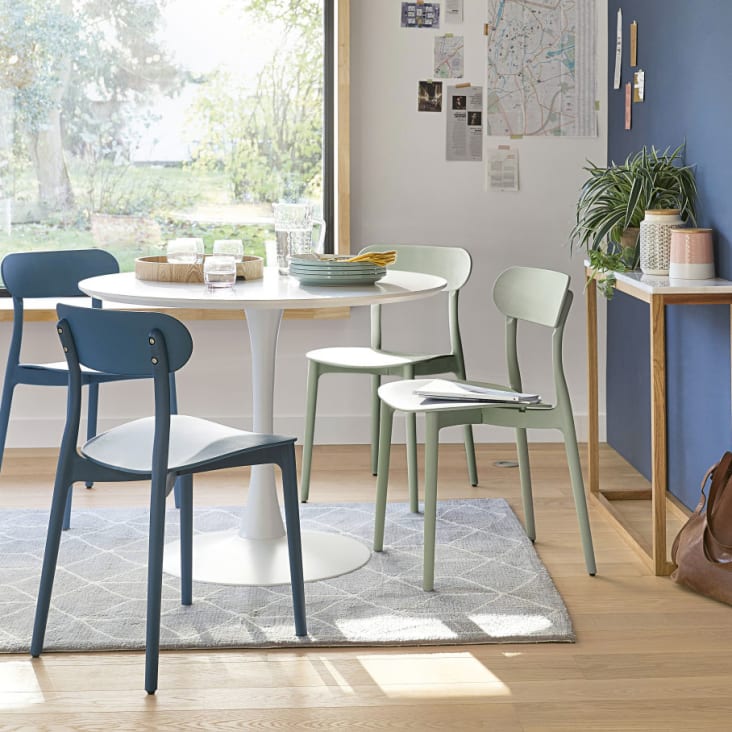 Maisons du Monde Marlow - Consola de mármol blanca y roble macizo En oferta