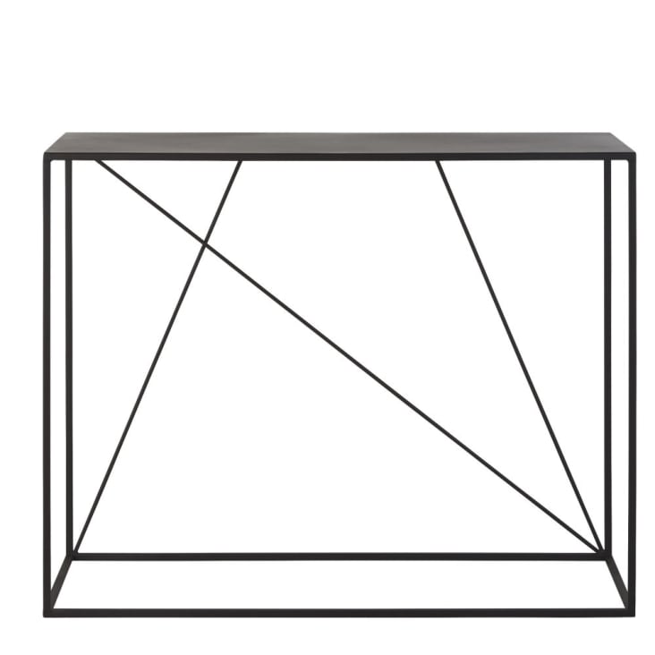 Maisons du Monde Edwin - Consola de metal negro Ofertas de temporada