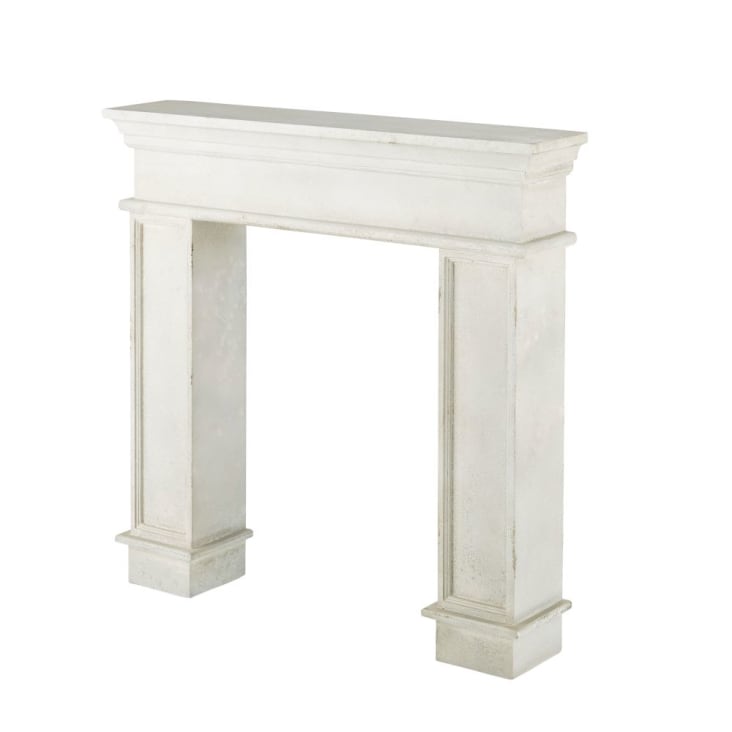 Maisons du Monde Antika - Repisa de chimenea de abeto blanco roto patinado Devoluciones gratuitas