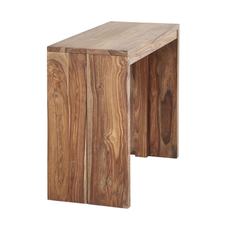 Maisons du Monde Stockholm - Mesa consola extensible de sheesham macizo para 2/6 personas L.140/160 En línea