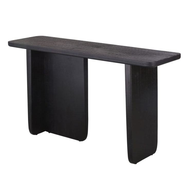 Maisons du Monde Attica - Consola negra de madera de mango maciza Ofertas