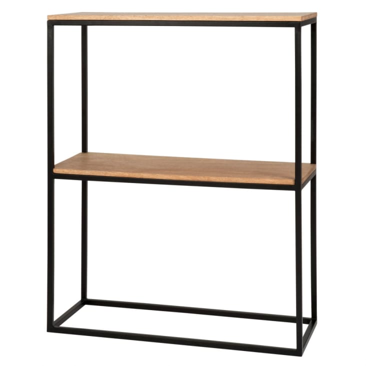 Maisons du Monde AUGUSTINE - Consola de mango y metal negro En oferta